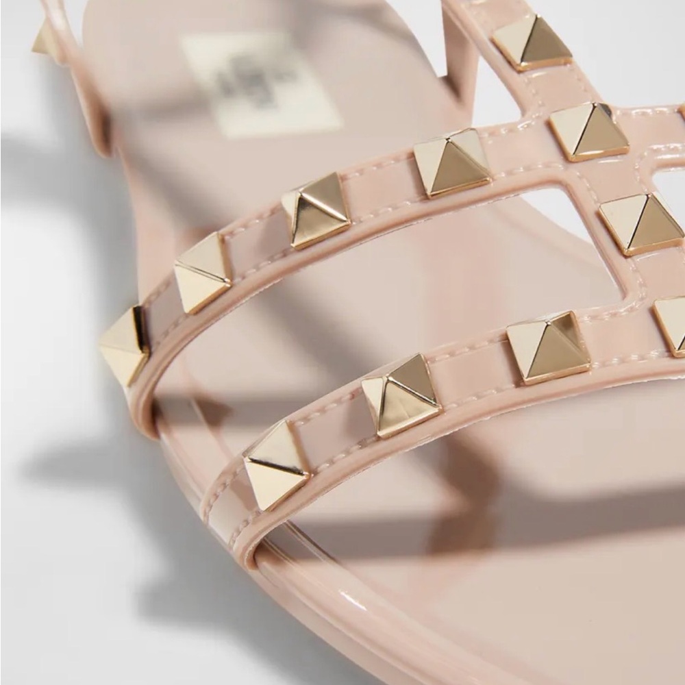 Valentino Garavani Rockstud rubber sandal, New with Box